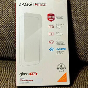 NWT Zagg Invisible Shield Glass XTR iPhone 13 Pro Max Screen Protector $65 MSRP